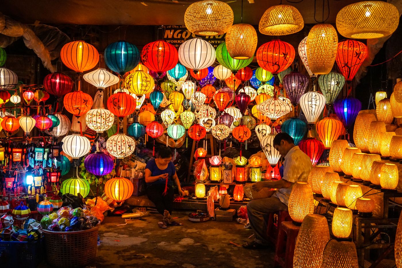 Hoi An'da fener dükkânı